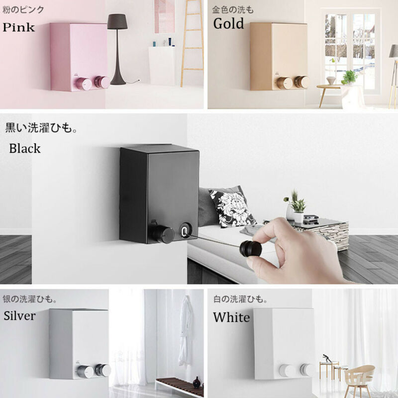 Fil d'acier à la maison Invisible mur cintre intérieur rétractable solide corde à linge rétractable Invisible corde à linge sèche-linge