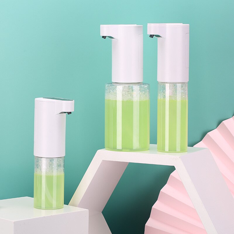 Automatisk induktion smart skum sæbedispenser kontaktfri badeværelse shampoo dispenser hjemmekøkken håndsprit flaske pumpe