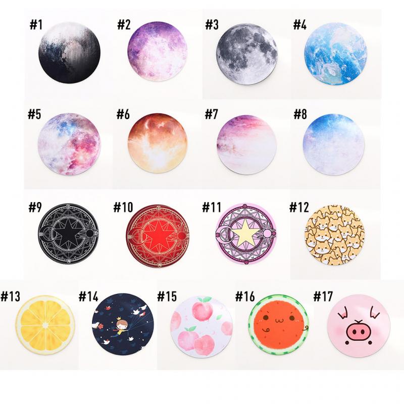 Planet Series Mouse Pad Comfort Rubber Base Circular Computer PC Laptop Mic Mat
