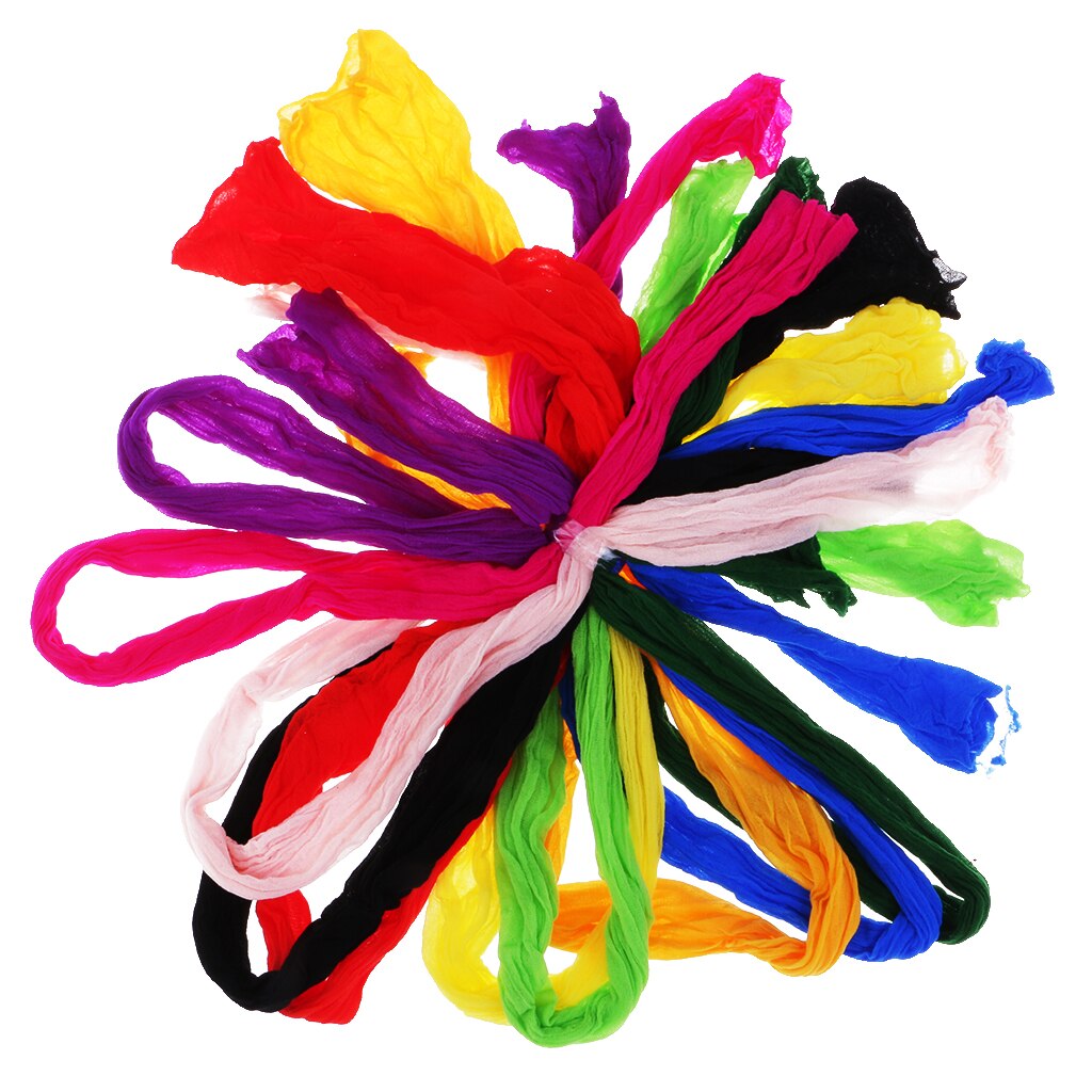 20Pcs Kleurrijke Nylon Kous Bloem Stof Voor Diy Bloemen Maken Bloemen Bloem Accessoire Kunstzijde Bloemen Diy Ambachten