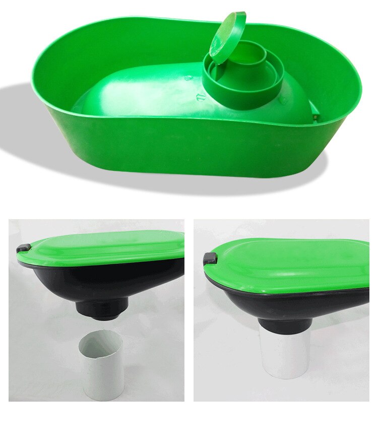 Temporary Simple Disposable Construction Site Toilet Squatting Pan Plastic Potty Chair Deodorant Plastic Squatting Pan