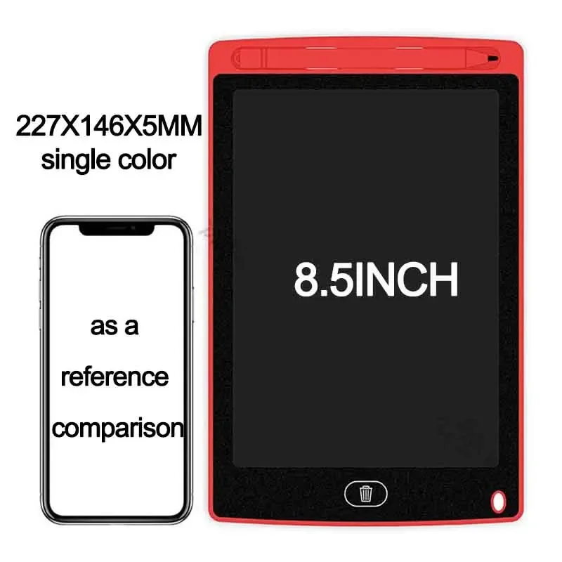 Tableta de escritura LCD de 4,4/8,5/pulgadas, tablero de dibujo para niños, Bloc de dibujo de grafiti, juguetes, pizarra de escritura a mano, tablero de dibujo mágico, juguete para: Rosa