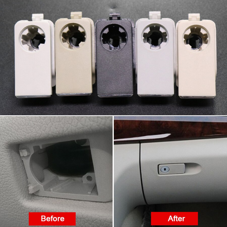 5 Colors Glove Compartment Box Lid Switch Grip Lock Hole Replacement For Mercedes Benz C E GLK Class W204 X204 W212 C200