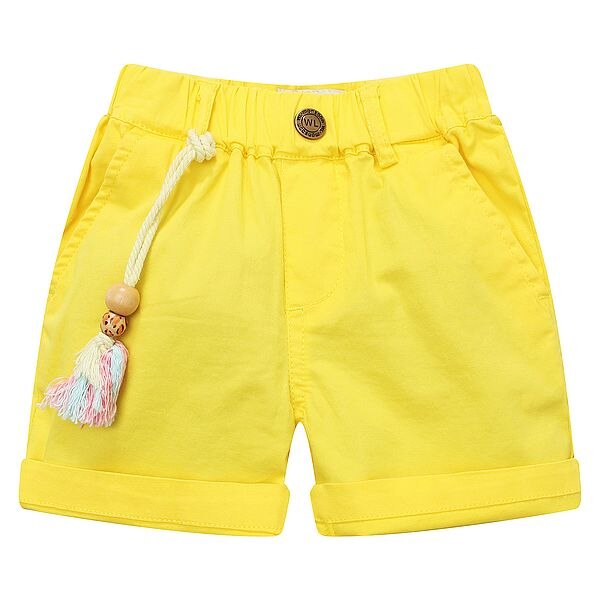 W.L.MONSOON Boys Beach Shorts Summer Brand Kids Cotton Shorts for Boys Clothes Children Short Enfant Garcon: yellow / 4T