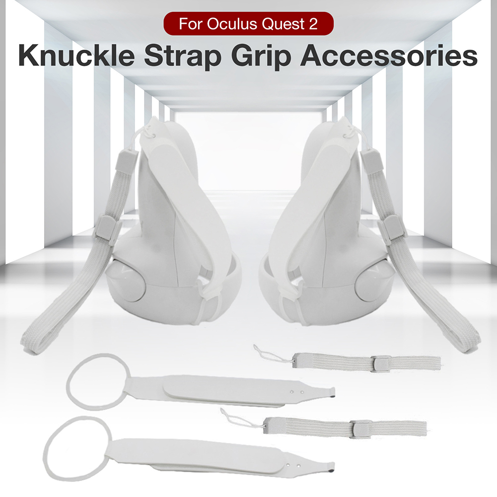 Adjustable Knuckle Straps with Wrist Straps Dropping Prevention for Oculus Quest 2 Touch Controller Accessories Fixed strap