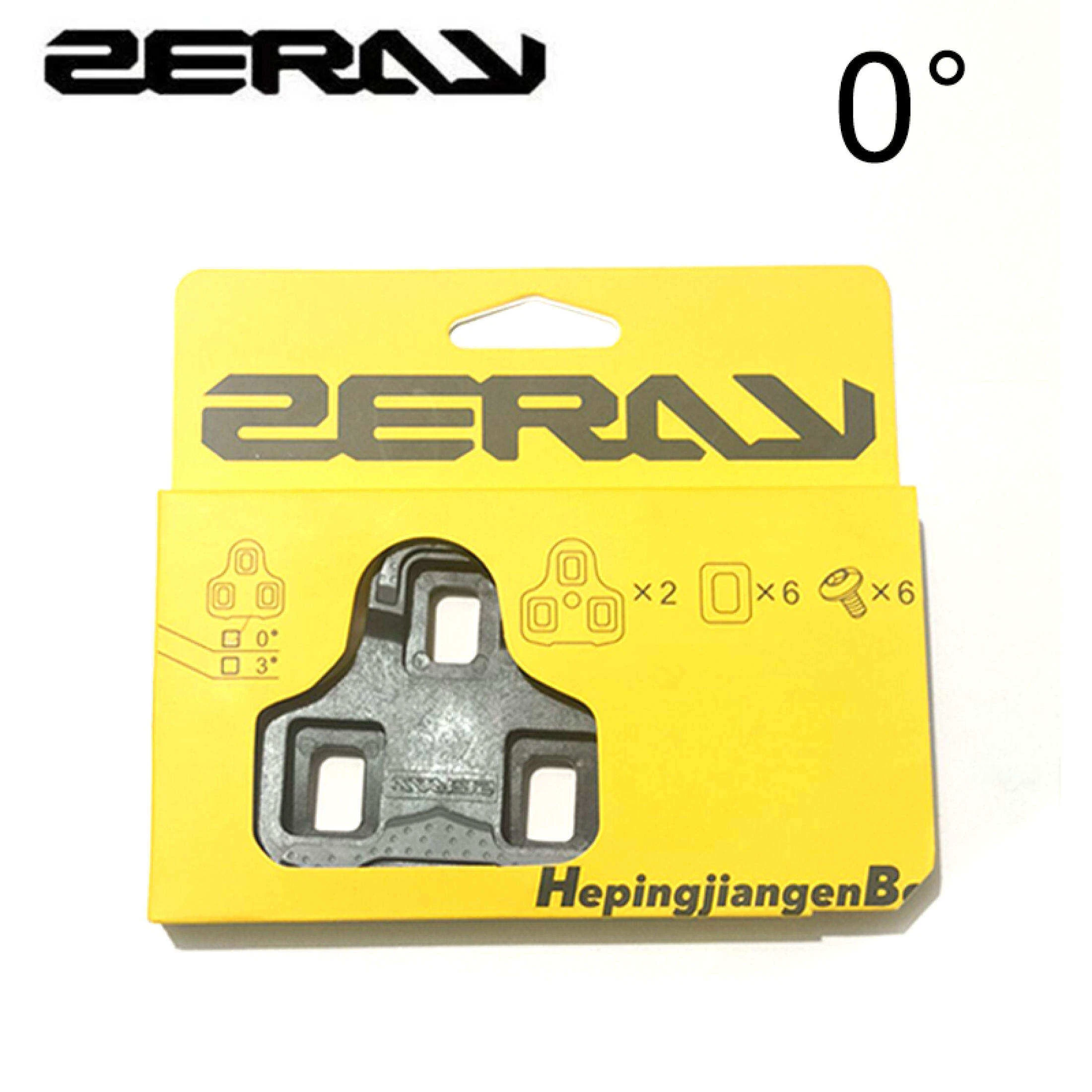 ZERAY 0/3 gradi tacchetti pedali autobloccanti antiscivolo ultraleggero compatibile forKEO bici da strada e coperture accessori per biciclette: giallo