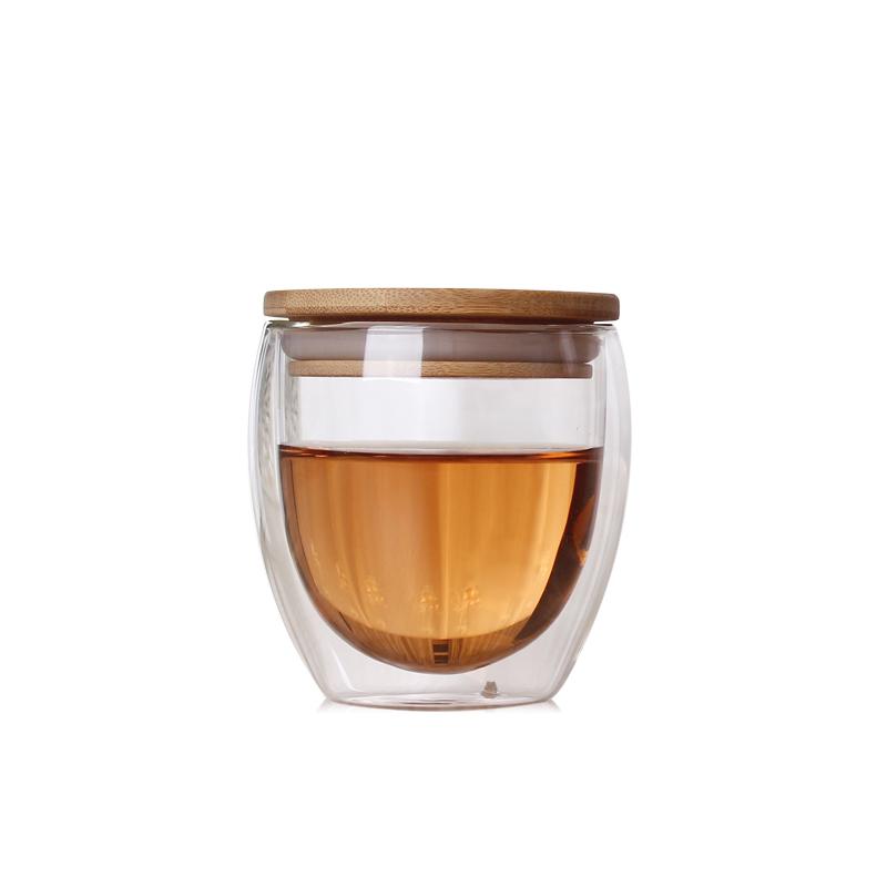 Heat Resistant Double Wall Glass Cup Beer Coffee Cups Drink Mug Tea Mugs Home Office Transparent Drinkware: E 250ml