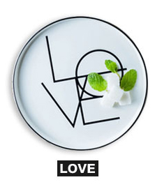 European Style Marble Plates Ceramic Dinner Set leaf printed Porcelain Dessert Plate Steak Salad Snack Cake Plates Tableware: Love