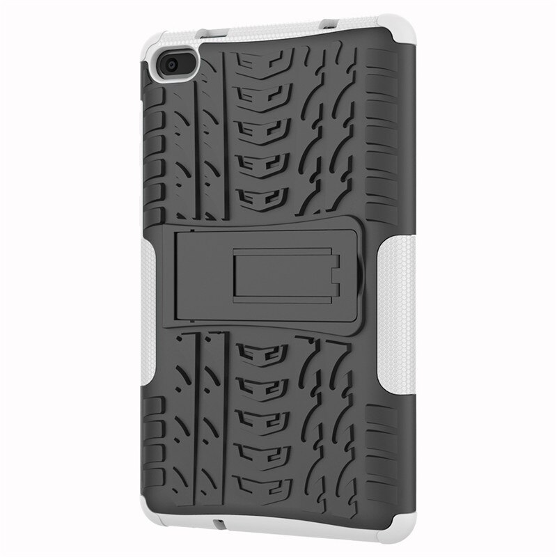Funda para Lenovo Tab E7 E 7 TB-7104F TB-7104 7,0 pulgadas Funda resistente 2 en 1 híbrida resistente Funda soporte para Tablet Capa: white