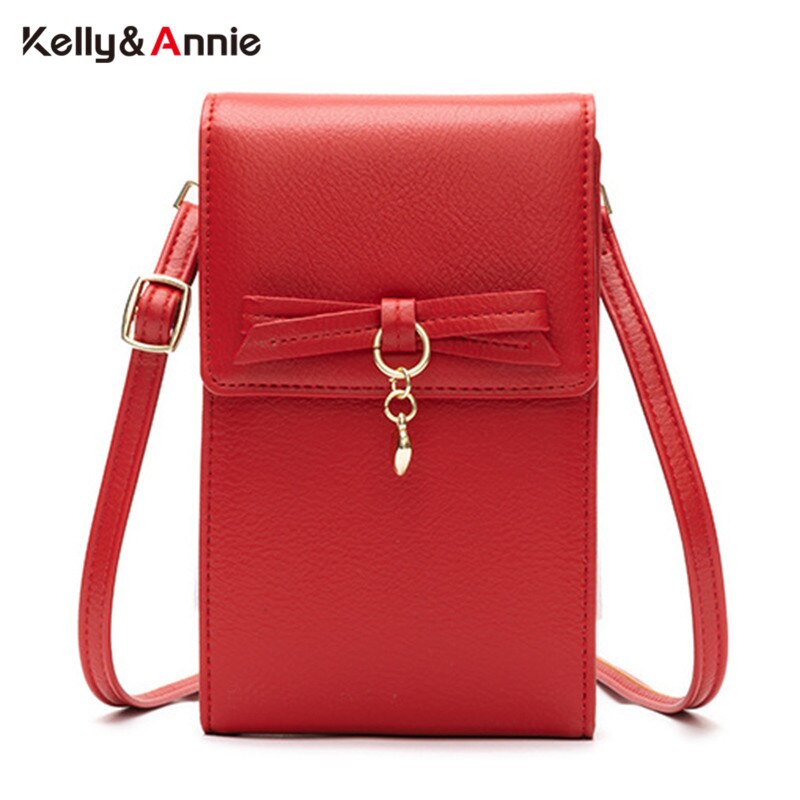 Kleine schoudertassen dames strik dames portemonnee pu leren crossbody tas dames telefoontasje dames