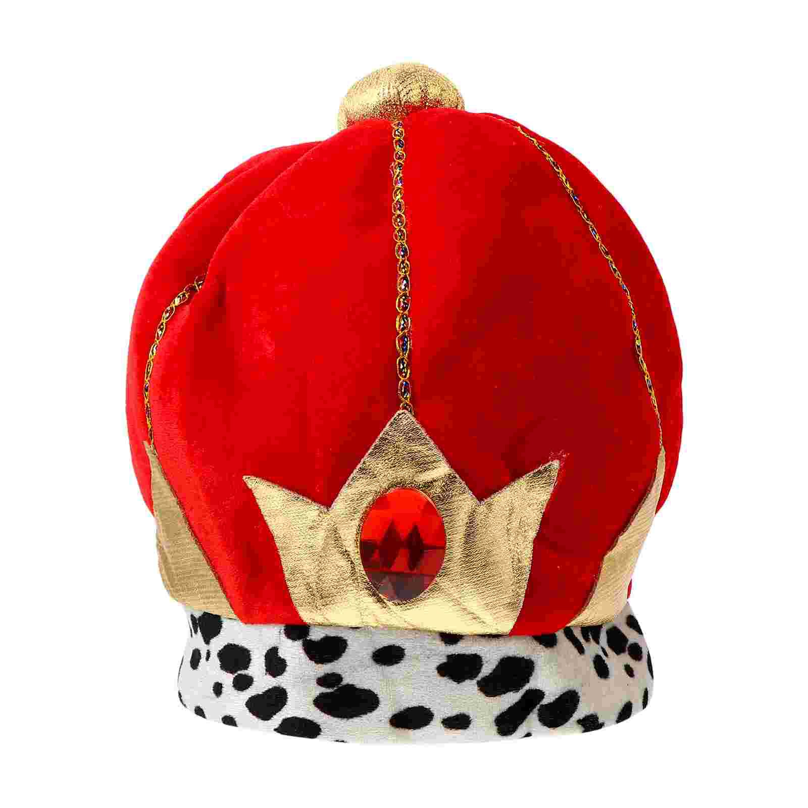 Cloth King Crown Hat Party Decorative Crown King Hat Party Costumes Prop