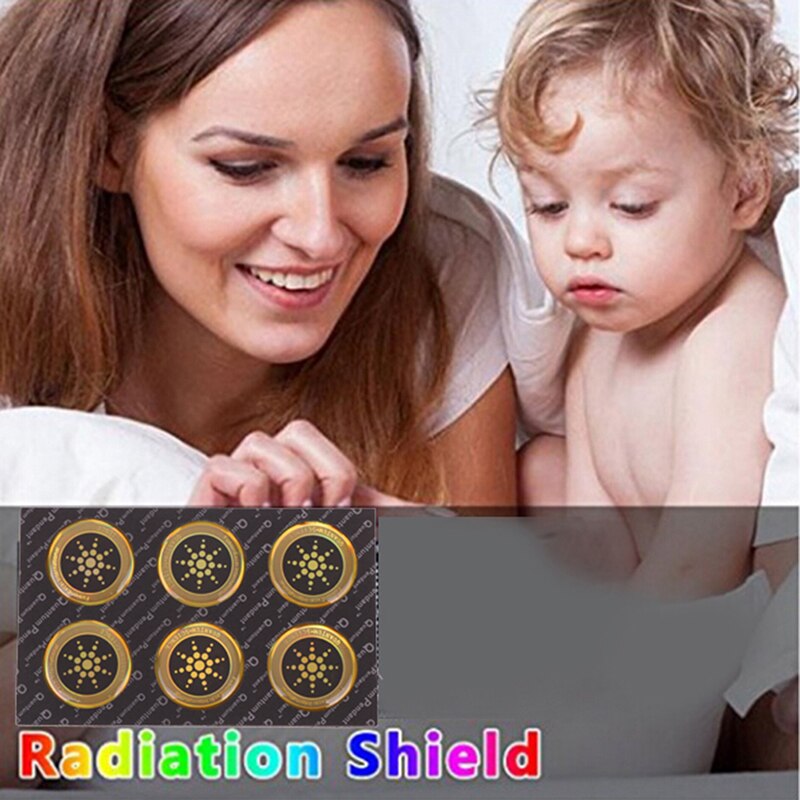 Shield Sticker Mobile Phone Sticker 6pcs For Cell Phone Anti Radiation Protection from EMF Excel Anti-Radiation