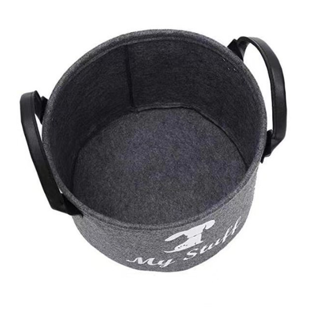 Caja de juguetes de fieltro para mascotas, cesta de almacenamiento de juguetes para mascotas, caja de juguetes para perros, cesta de almacenamiento especial para organizar suministros para mascotas, manta, caja de almacenamiento para mascotas