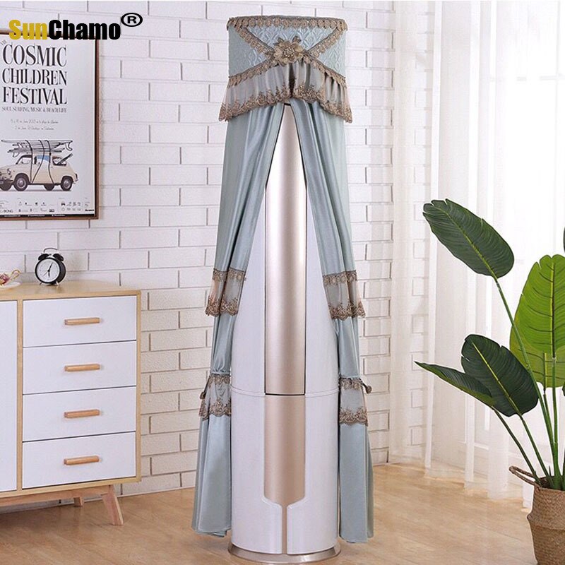 Vertical Cylindrical All-inclusive Air Conditioner Cover Cabinet Cover Greemei Oaks Living Room Round Dust Cover Does Not Take