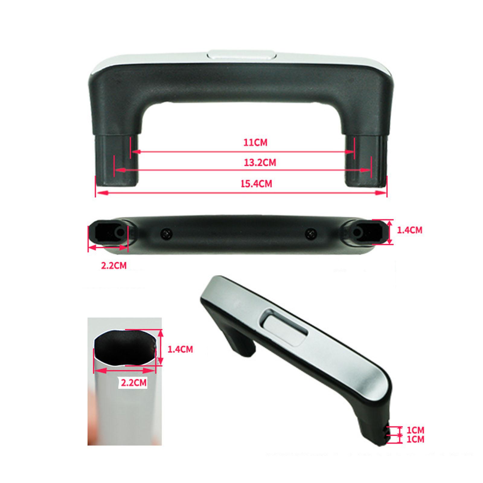 Luggage Handle Easy to Install Strong Bearing Capacity Rolling Luggage Wear Resistant for Pull Out Rod Carrying Case Handle: Orange