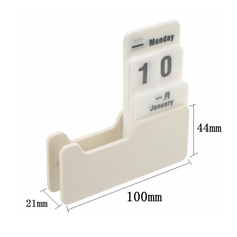 Mini Rotary Perpetual Calendar DIY Calendar Art Crafts Home Office Desk Decoration Vintage Style School Office Supply
