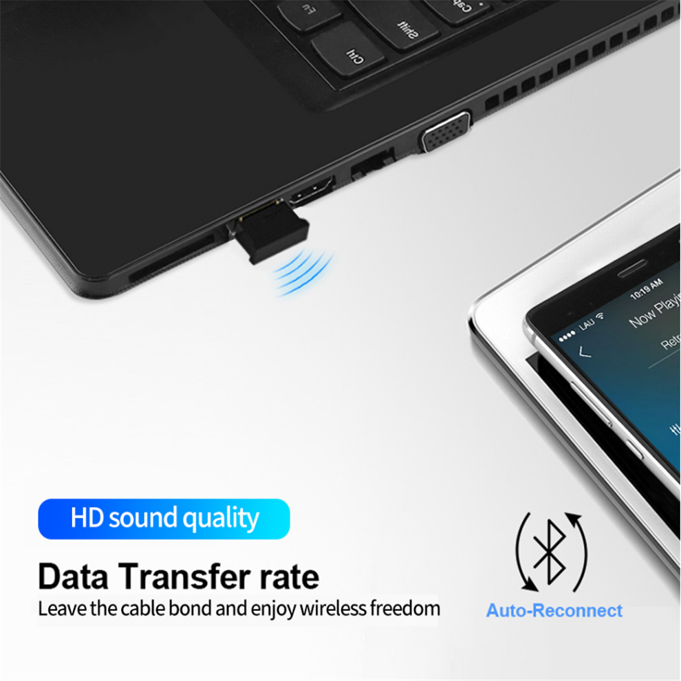 Grwibeou usb bluetooth adaptrar 5.0 trådlös datoradapter mini bluthoot mottagare sändare för pc dator högtalare ljud