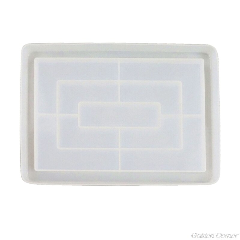 10 Inch DIY Large Rectangle Plate Resin Casting Molds Jewelry Plate Dish Silicone Molds Epoxy Resin Storage Dishes Molds N24 20