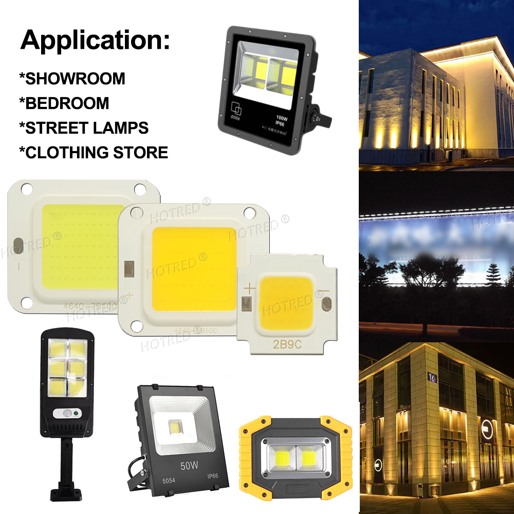 LED COB Chip 10W 20W 30W 50W 70W 100W DC30V 36V Backlight Diode Cold Warm White Street Lamp Matrix For DIY Flood Light Bulbs