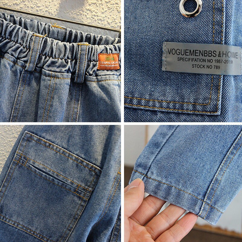Jongens Girlspants Lente En Herfst Jongens Kids Jeans Losse Broek Kinderen Mode Kleding Baby Boy Broek Kleding