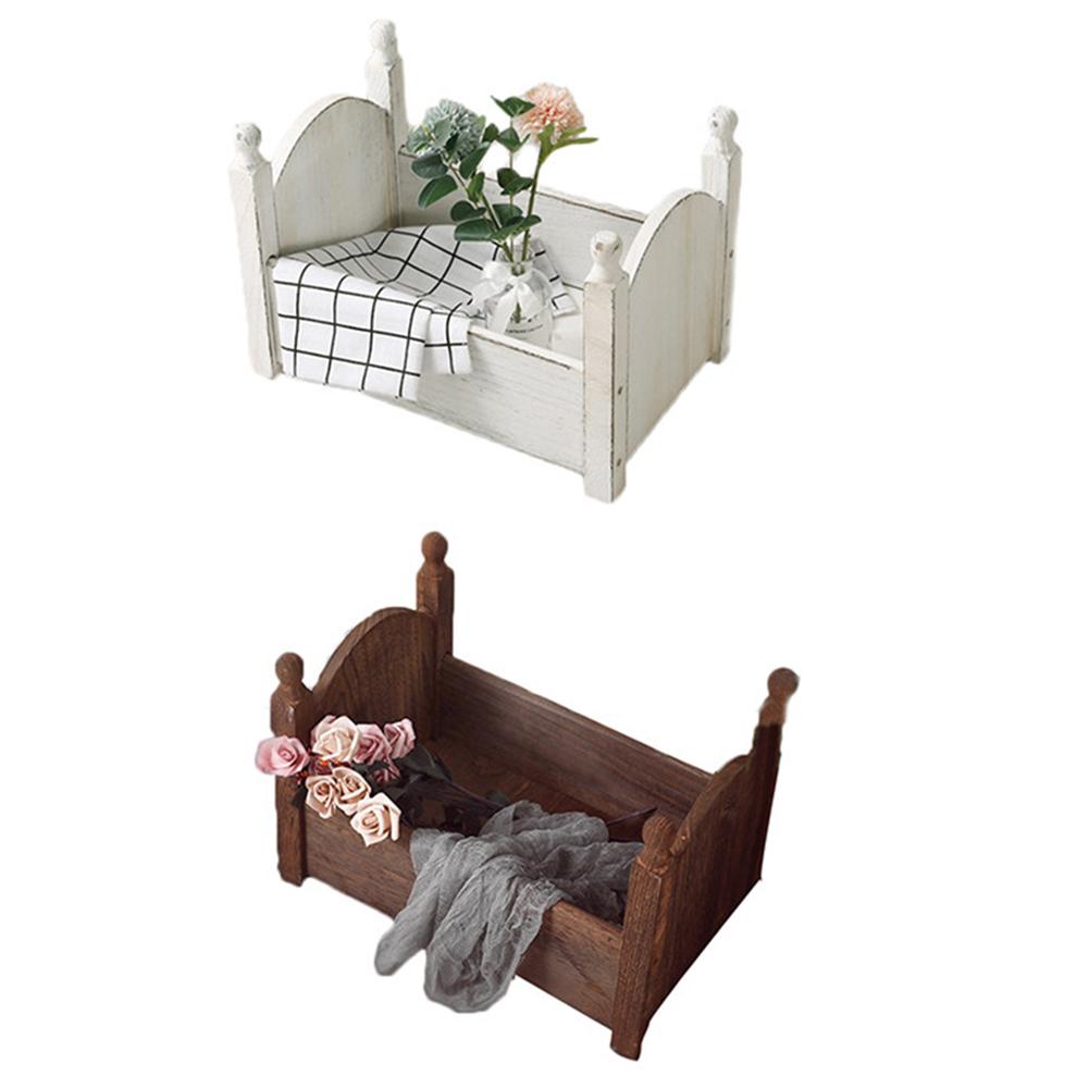 Bébé berceau amovible panier bois lit accessoires Photo Shoot infantile bébé photographie arrière-plan Studio accessoires canapé posant