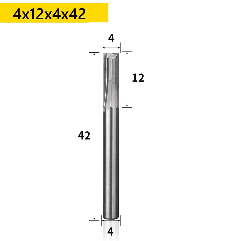 Hout Frees 1 st 3.175/4/6/8mm Schacht 2 Fluit Rechte Frees Carbide CNC Router Bit CNC Machine Router Bit Frees