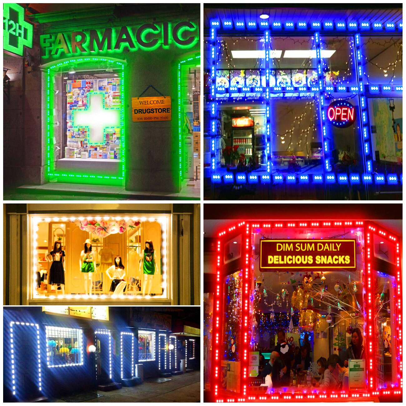 RGB 5050 LED Module DC12V 3LEDs Waterproof Outdoor Advertising Light Lamp Backlight for Billboard Advertisement Module Light