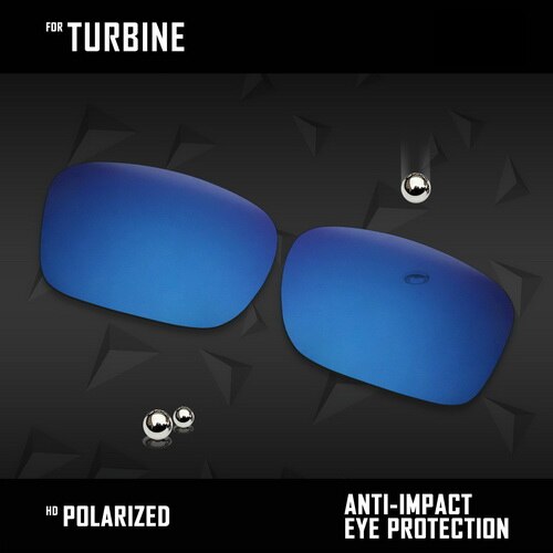 OOWLIT Lenses Replacements For Oakley Turbine Sunglasses Polarized - Multi Colors: Sapphire Blue