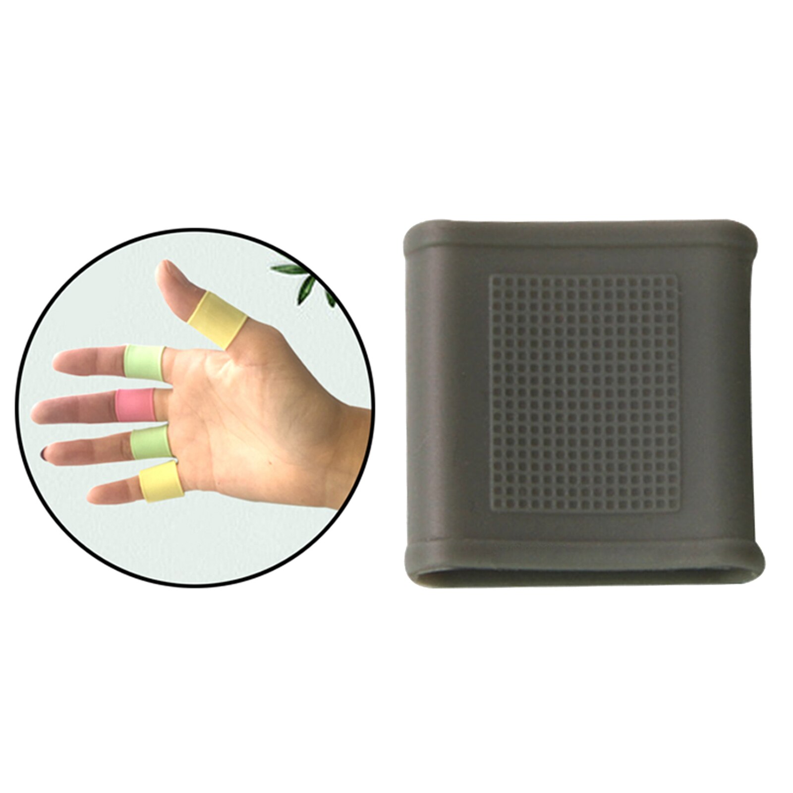 Soft Golf Finger Sleeves Protector Grip Silicone Gel Braces Cover Finger Cot Wrap Golfer Basketball Baseball Blowing Gym Sports: Gray 27mm