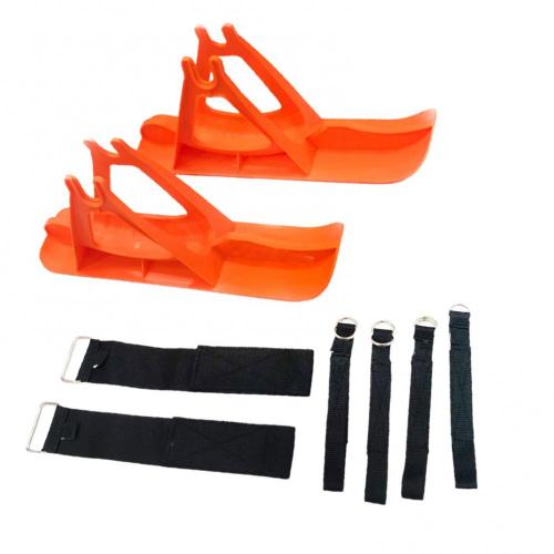Balance Bike Snow Sledge Board Ski Kids Outdoor Training bicicletta sci Walker: Arancione