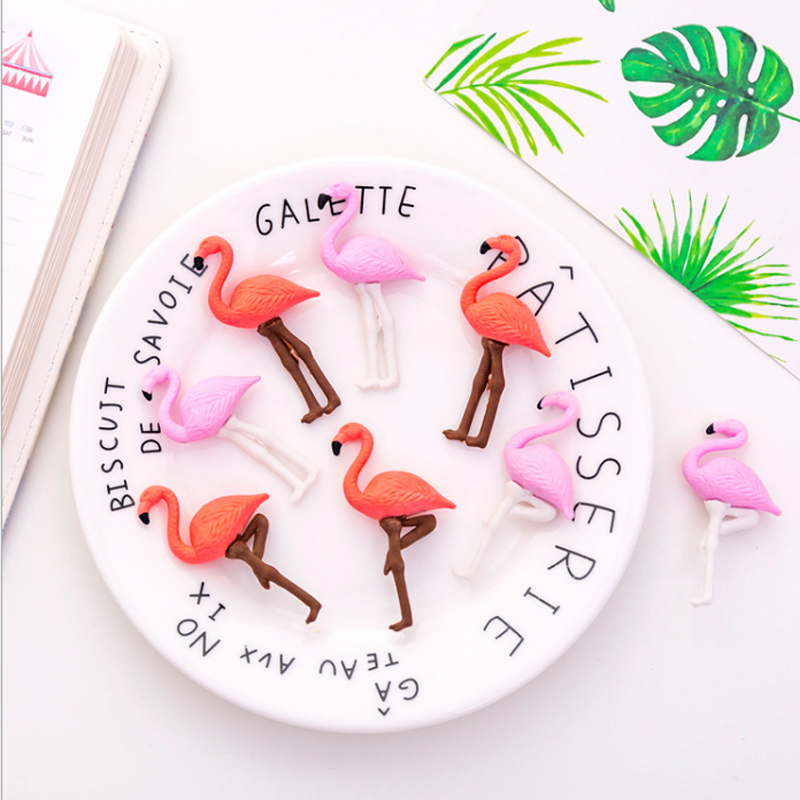 4 stk/parti kawaii flamingo viskelæder skole kontor gummi viskelæder samling dekoration barn en belønning blyant korrektion forsyninger