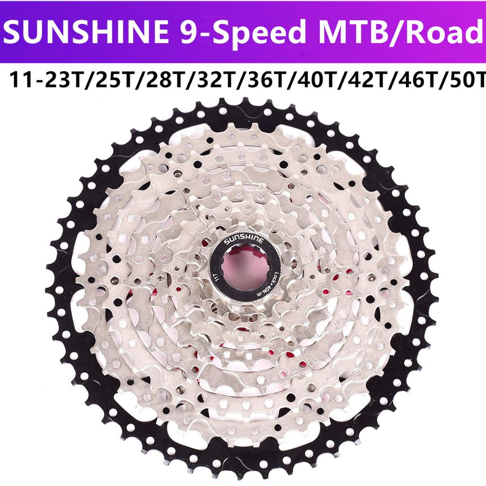 SONNENSCHEIN MTB/rennrad 9/27 geschwindigkeit Variable geschwindigkeit kassette schwungrad 11-23T/25T/28T/32T/36T/40T/42T/46T/50T kassette schwungrad