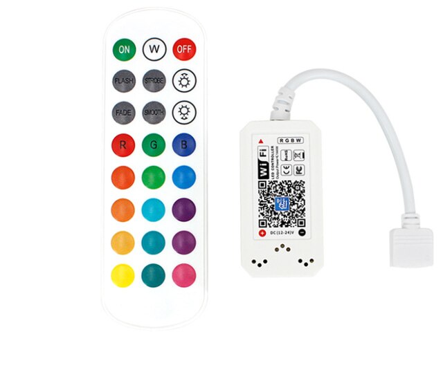 Magic Home Bluetooth WiFi LED Controller IR RF 5V 12V 24V for WS2811 WS2812B SK6812 Single Color RGB RGBW RGBCCT LED Strip: WiFi RGBW RF