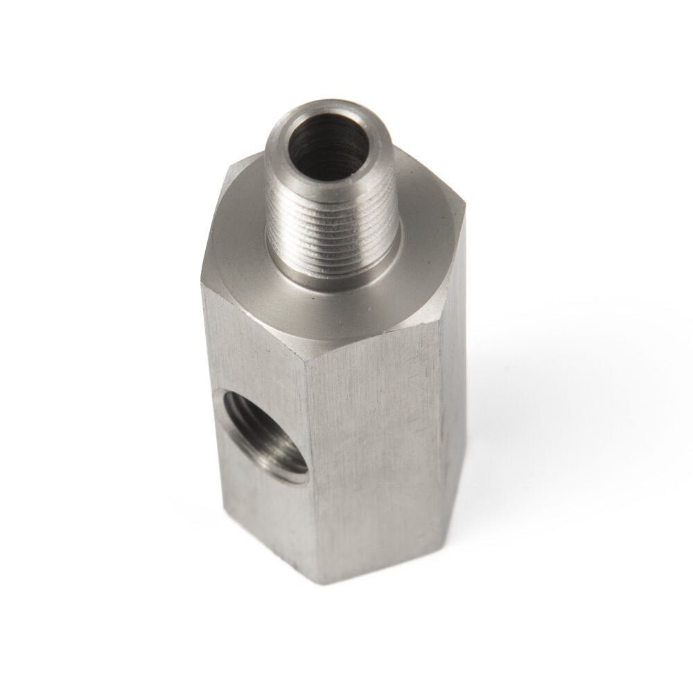 adapter metryczny 1/8 "NPT żeńskie X M10 M10X1 trójnik ciśnienie oleju