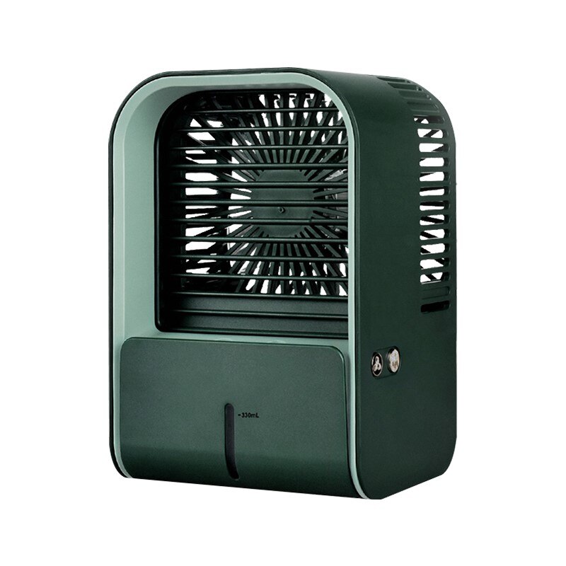Xiaomi-enfriador de aire portátil MIIIW, ventilador de bajo ruido, 3 velocidades, aire acondicionado de escritorio, Humidificador USB, purificador para oficina y dormitorio: Verde
