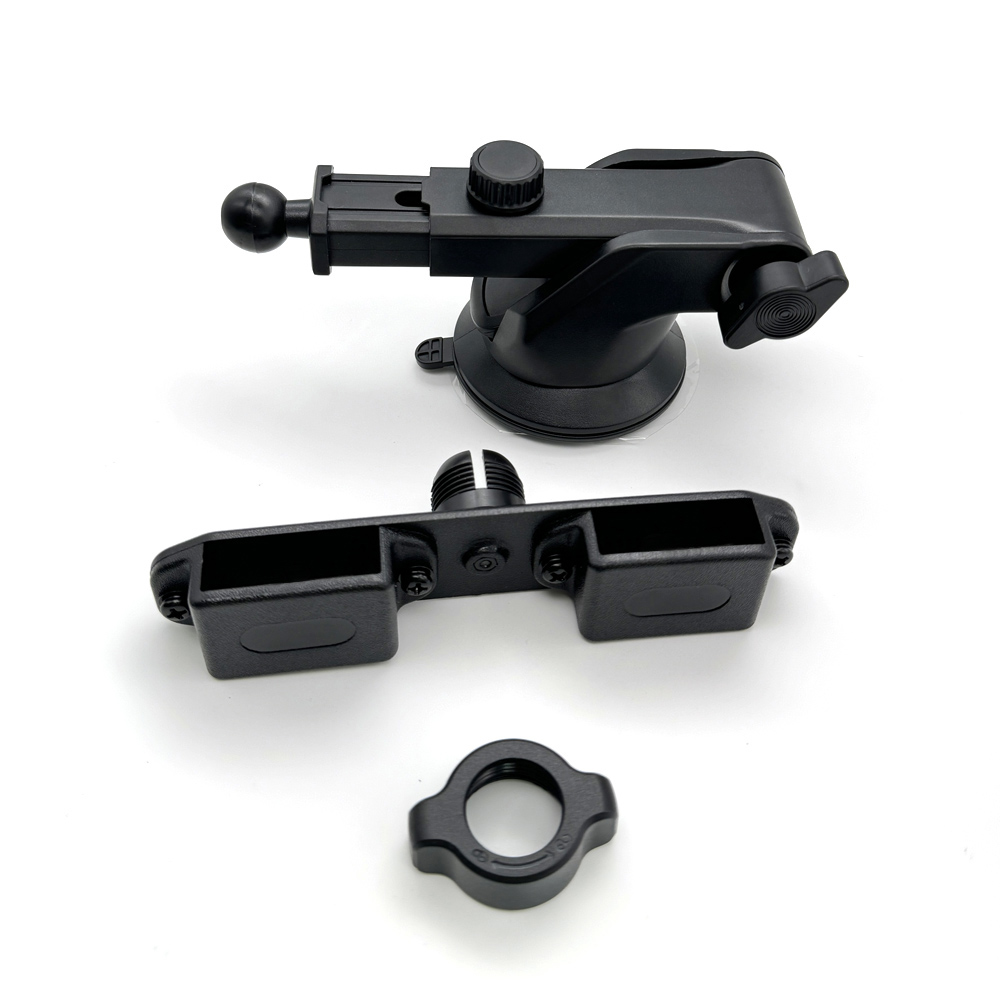 Soporte para Walkie Talkies Dual para coche, soporte en el tablero para Walkie Talkie, soporte de succión para soporte de montaje de Radio bidireccional