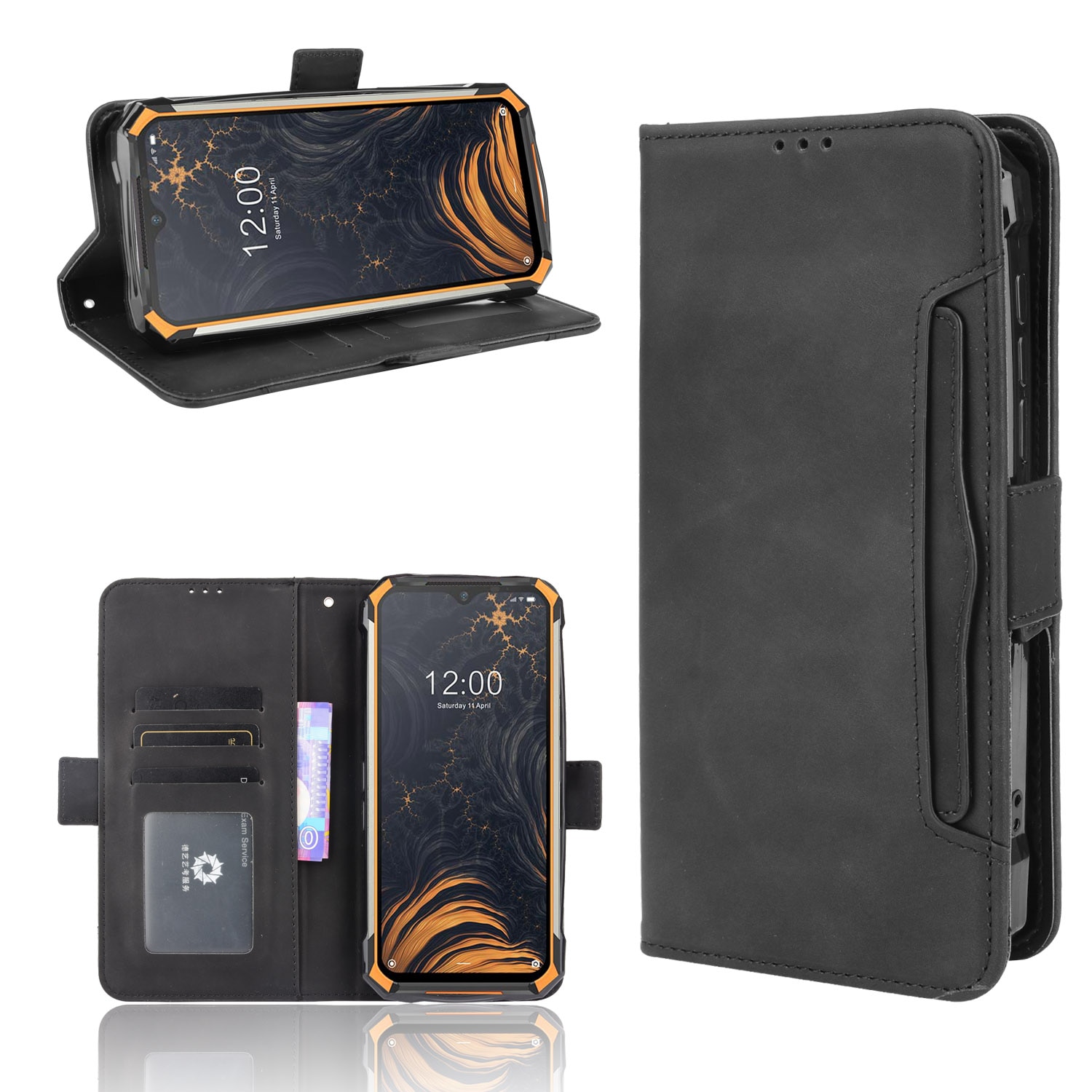 Voor Doogee S88 Plus Case Premium Leather Wallet Leather Flip Multi-Card Slot Cover Voor Doogee S88 Pro S88Plus s88Pro Telefoon Case