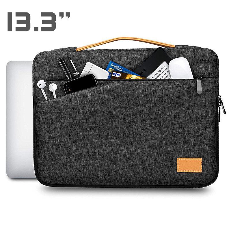 Vattenavvisande laptopfodral 11.6 12 13.3 14 15 15.6 laptopfodral 15.6 väska med handtag för macbook pro air dell lenovo: 13.3 tum