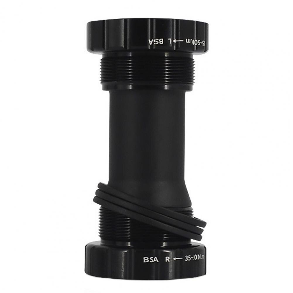 Integrated Bearing Bottom Bracket High Strength Aluminium Alloy Hollow Out Thread Bottom Bracket for BC1.37-24T Crankset: Black