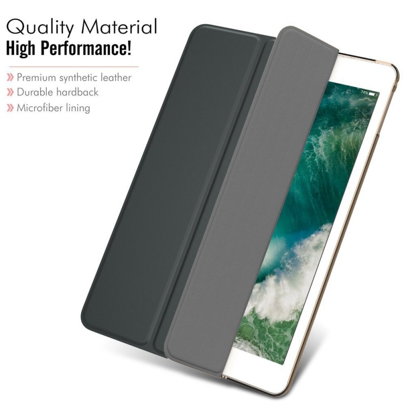 Funda huawei mediapad  m5 lite 10.1 bah 2-w19 bah 2-l09 magnetiskt läderfodral flip cover tabletfodral kickstand folio coque