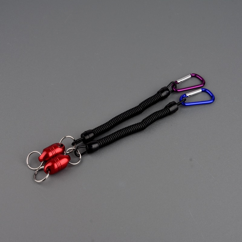 Porte-clés magnétique détachable, avec aimant puissant de 8lb, dégagement rapide, porte-clés avec corde et boucle
