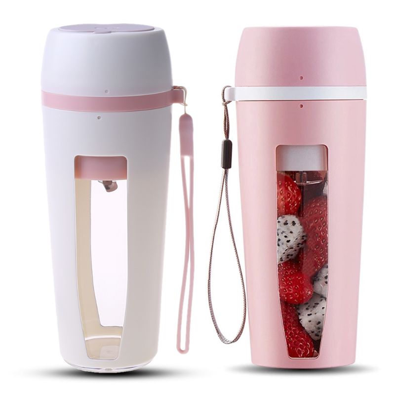 SKYMEN 400ml Portable Electric Juicer with Cup Rechargeable Fruit 2 Blades Blender Machine Fruits Mixer