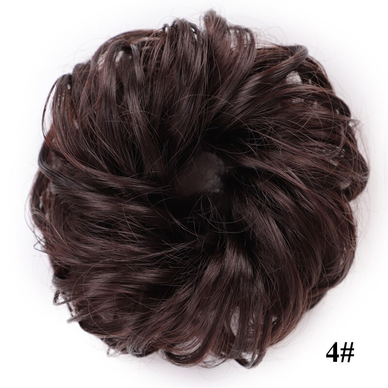 AISI BEAUTY Synthetic Hair Bun Extensions Curly Messy Bun Hair Chignons Tail Wedding Hairpiece for Women and Kids: 4
