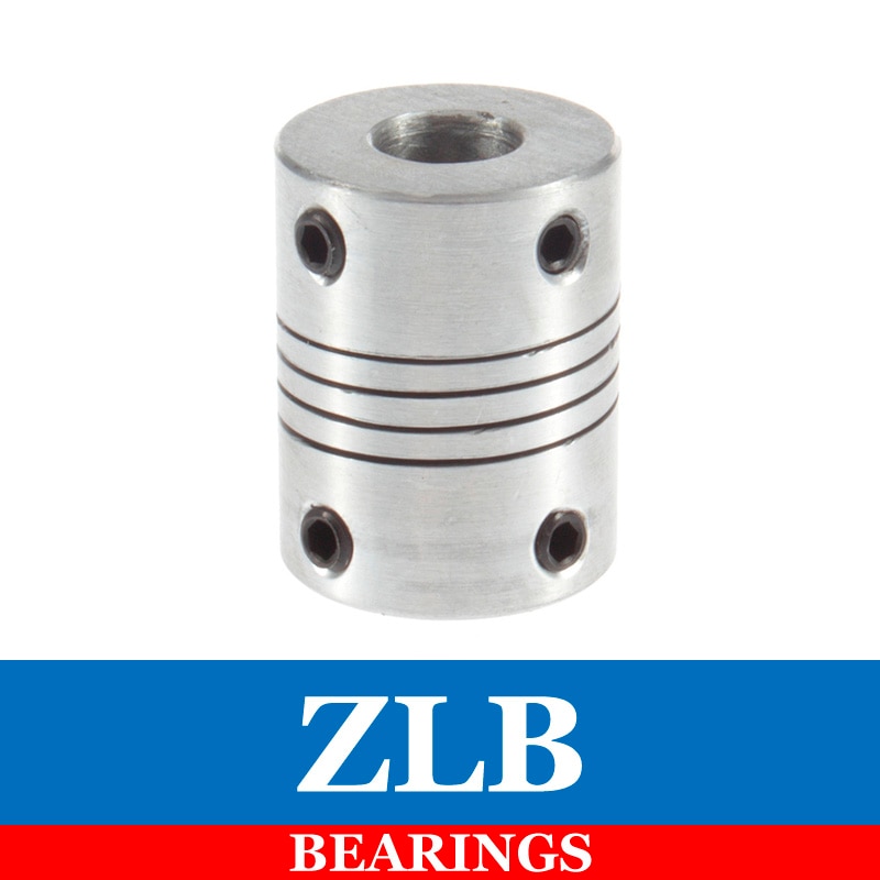 Flexible Shaft Coupling shaft coupler 6.35X10mm D19 L25 Aluminium CNC Motor Coupling 6.35mm to 10mm cnc parts