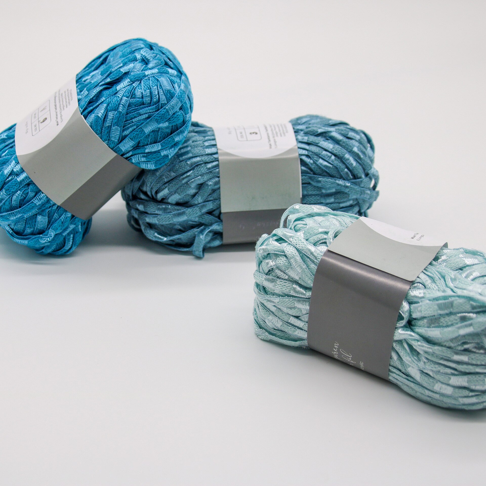 Fil à tricoter de ruban plat, fils de chenil, bricolage, écharpe, pull, Nylon, mélange acrylique, crochet, écharpe, chapeau, fil de couverture