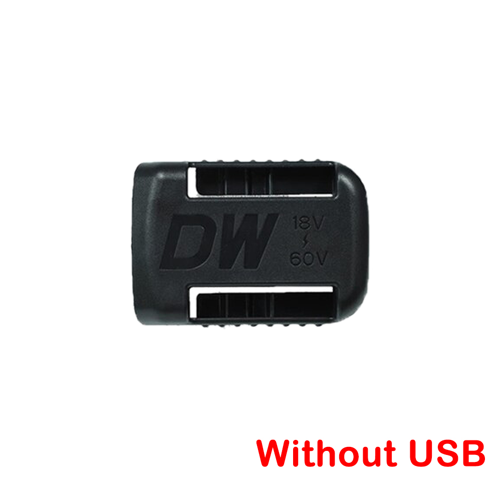 USB Charger Adapter Compatible For Makita For Dewalt For Milwaukee 18V Li-ion with USB Type-C Battery Holder Fast Charging: Light Grey