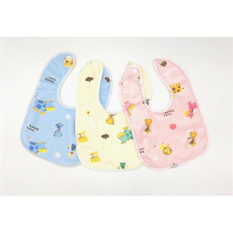 1pc Baby Lätzchen Bandana Wasserdichte 100% baumwolle Babadores rülpsen speichel handtuch Karikatur Jungen Mädchen zubehör kleidung