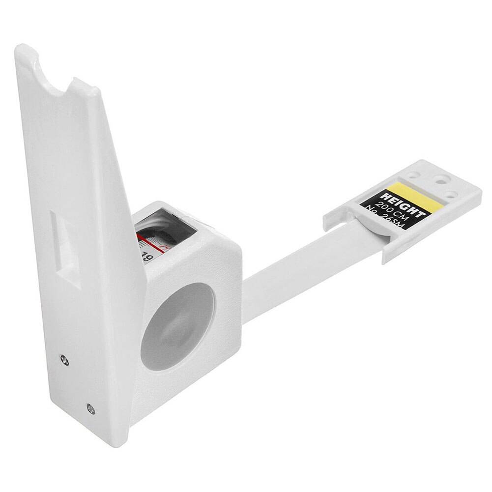 2m Tool For Body Portable Home Eco-firendly Wall Mounted Height Meter Tape Measure Durable Accurate Altimeter Retractable Growth: White