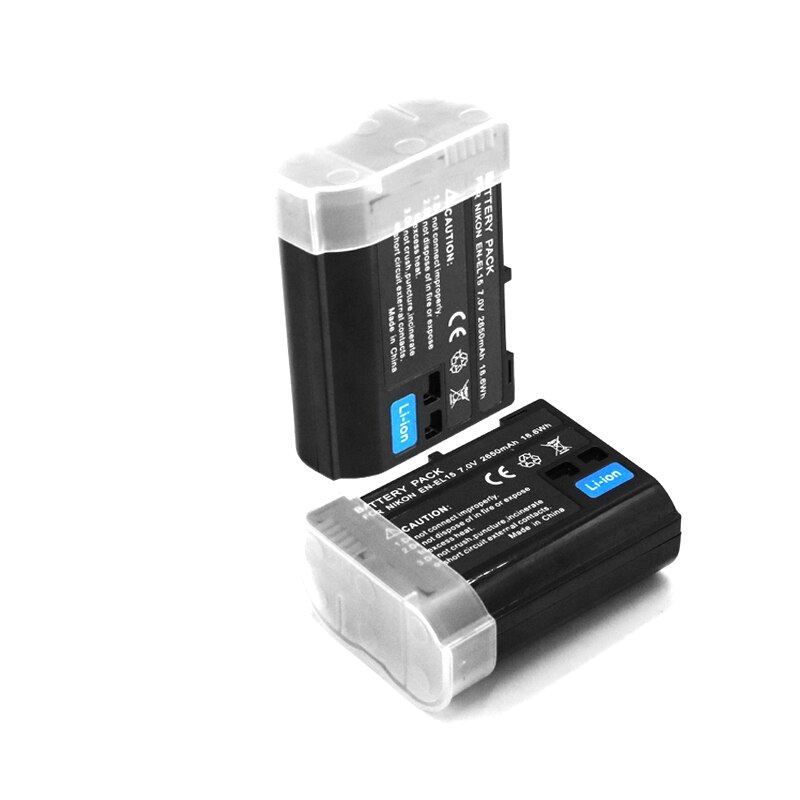 2650mAh EN-EL15C EL15C EN EL15A EN EL15 Batterie pour Nikon Z5, Z6, Z6 II, Z7, Z7II D780, D850, D7500, D500, D600: 2battery