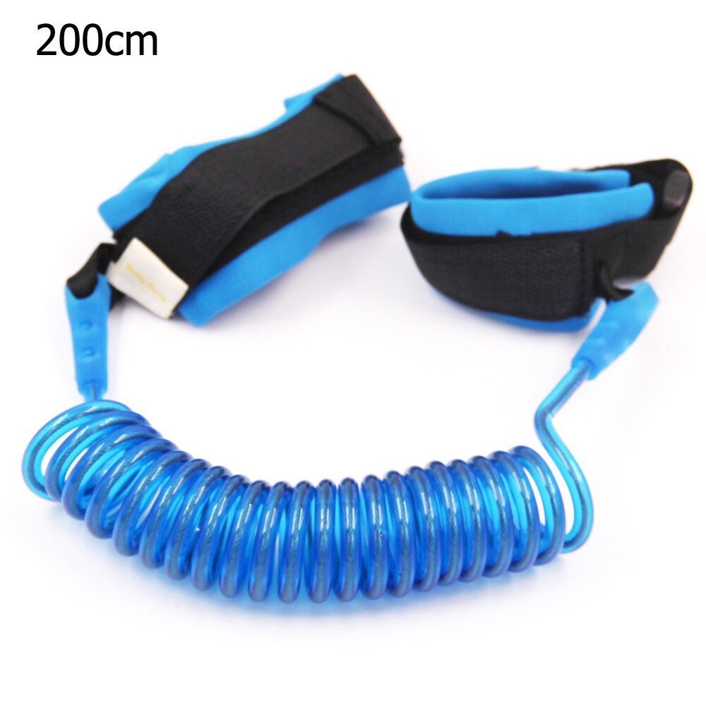 Most Popular Toddler Kids Baby Safety Walking Harness Anti-lost Strap Wrist Leash Children Hand Belt Rope Length 1.5m/2m: Blue 200cm